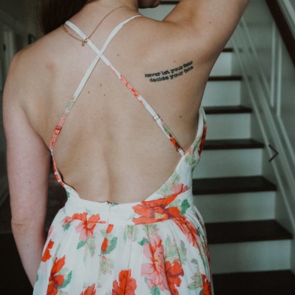 White Floral Maxi Dress - Picture 6 of 6